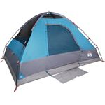Sport si Outdoor - Camping - Corturi camping - Cort de camping cupola pentru 4 persoane, albastru, impermeabil - Infinity.ro