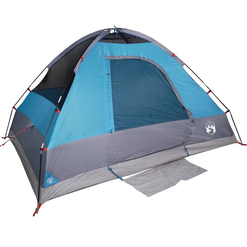 Sport si Outdoor - Camping - Corturi camping - Cort de camping cupola pentru 4 persoane, albastru, impermeabil - Infinity.ro