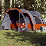 Sport si Outdoor - Camping - Corturi camping - Cort de familie 6 persoane, gri/portocaliu, impermeabil - Infinity.ro