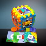 Jucarii, Copii si Bebe - Jucarii si jocuri - Jucarii & jocuri educative - Jucarii interactive - Cub creativ cu forme geometrice, kidsnplay, multicolor, tip puzzle, 3 ani+ - Infinity.ro