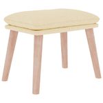 Casa si Gradina - Gradina si terasa - Balansoare si hamace - Balansoare - Scaun balansoar cu taburet, crem, material textil, cantitate în pachet: 1, model cu suport de picioare - Infinity.ro