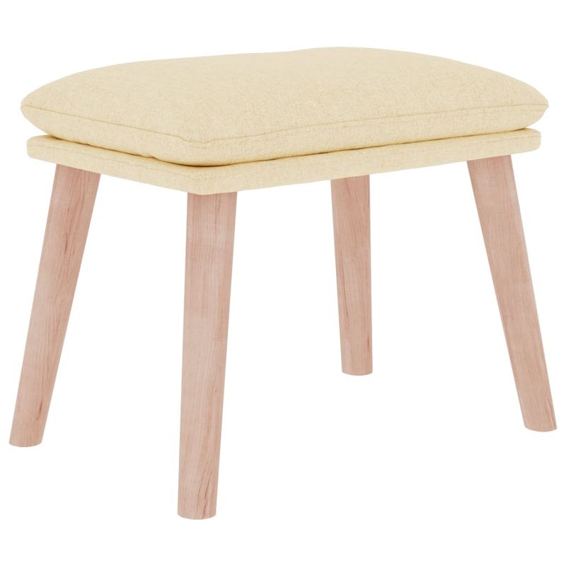 Casa si Gradina - Gradina si terasa - Balansoare si hamace - Balansoare - Scaun balansoar cu taburet, crem, material textil, cantitate în pachet: 1, model cu suport de picioare - Infinity.ro