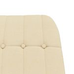 Casa si Gradina - Gradina si terasa - Balansoare si hamace - Balansoare - Scaun balansoar cu taburet, crem, material textil, cantitate în pachet: 1, model cu suport de picioare - Infinity.ro