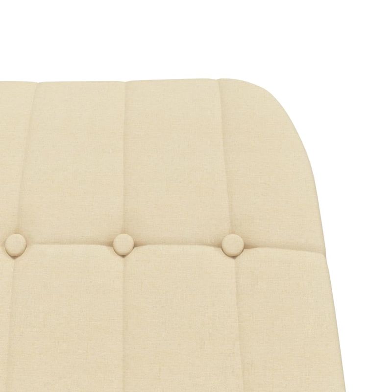Casa si Gradina - Gradina si terasa - Balansoare si hamace - Balansoare - Scaun balansoar cu taburet, crem, material textil, cantitate în pachet: 1, model cu suport de picioare - Infinity.ro