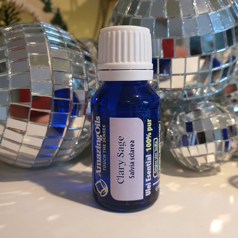 Casa si Gradina - Decoratiuni - Aromaterapie si lumanari - Uleiuri esentiale aromaterapie - Ulei esential de salvie 100% pur, CLARY SAGE (Salvia sclarea), 15 ml - Infinity.ro