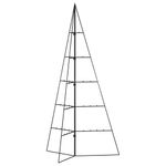 Casa si Gradina - Decoratiuni - Decoratiuni de sezon - Brad de Craciun din metal pentru decor, negru, 100 cm - Infinity.ro