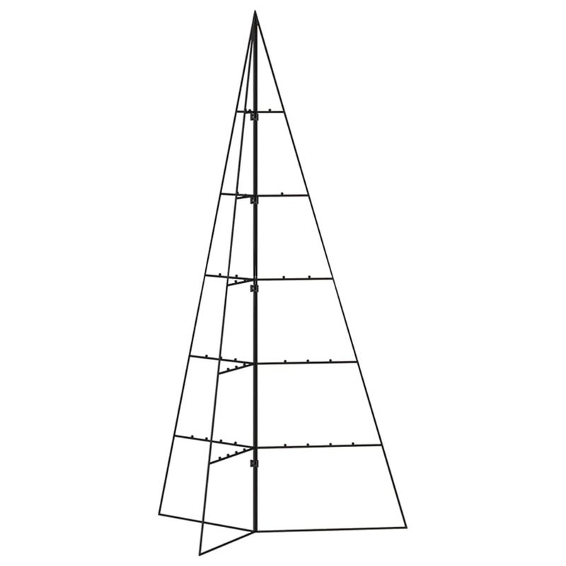 Casa si Gradina - Decoratiuni - Decoratiuni de sezon - Brad de Craciun din metal pentru decor, negru, 100 cm - Infinity.ro