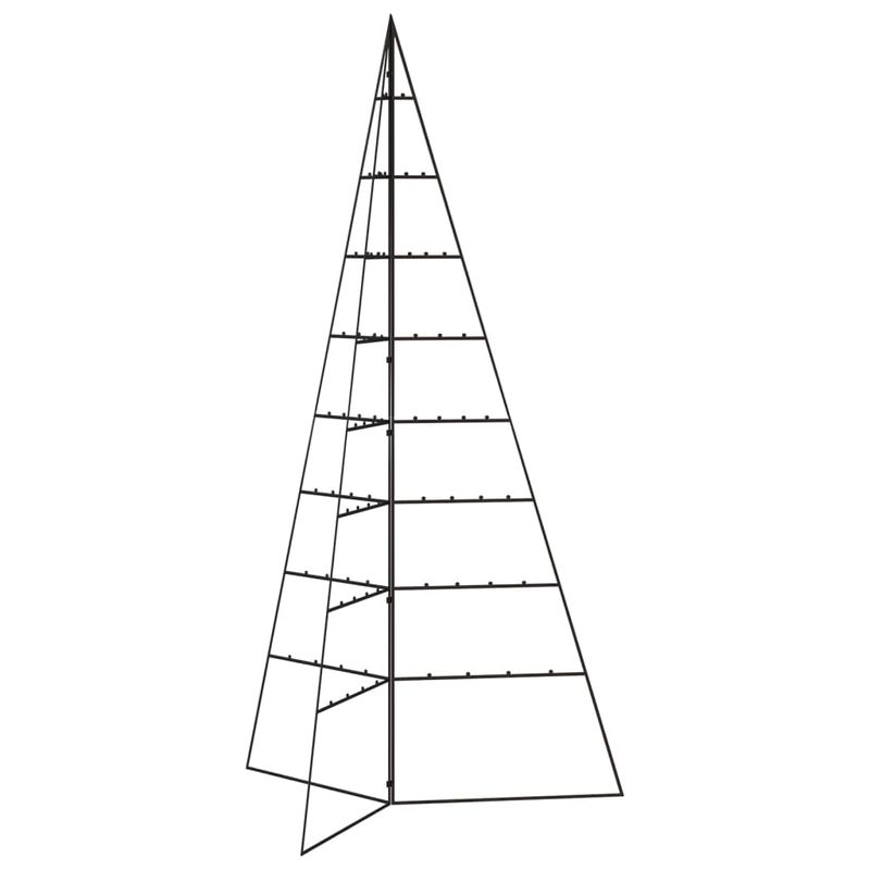 Casa si Gradina - Decoratiuni - Decoratiuni de sezon - Brad de Craciun din metal pentru decor, negru, 180 cm - Infinity.ro