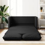 Casa si Gradina - Mobilier - Canapele si coltare - Canapele - Canapea extensibila 2 in 1, negru, 112x174x55cm piele ecologica - Infinity.ro