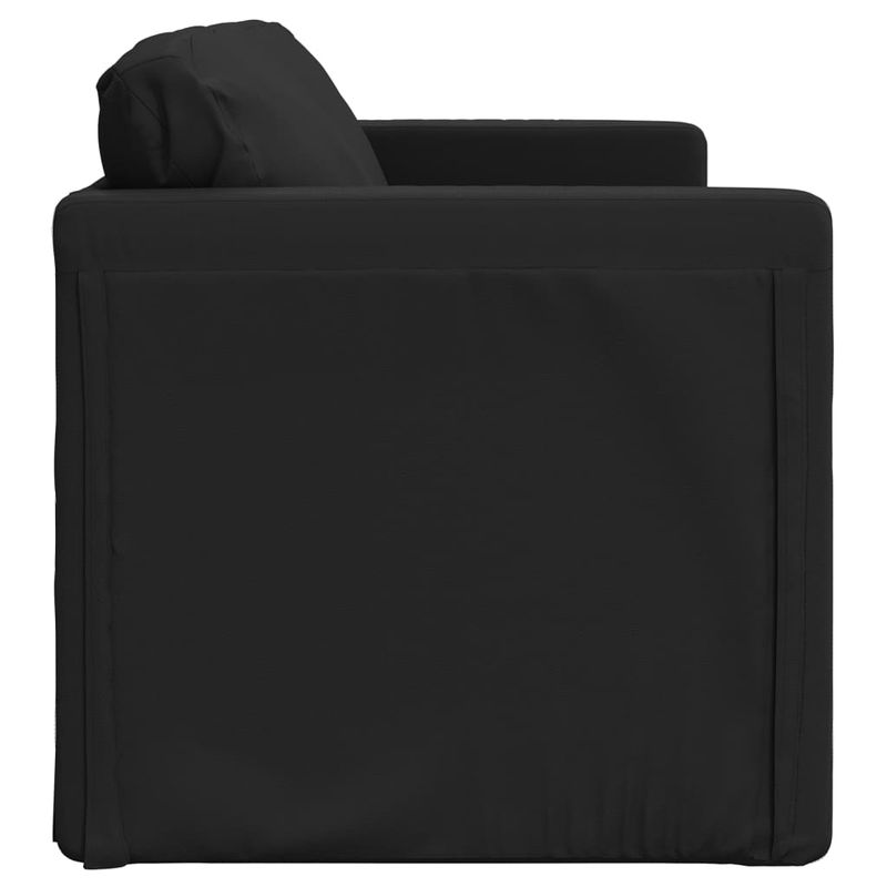 Casa si Gradina - Mobilier - Canapele si coltare - Canapele - Canapea extensibila 2 in 1, negru, 112x174x55cm piele ecologica - Infinity.ro