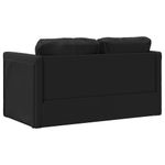 Casa si Gradina - Mobilier - Canapele si coltare - Canapele - Canapea extensibila 2 in 1, negru, 112x174x55cm piele ecologica - Infinity.ro