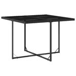 Casa si Gradina - Gradina si terasa - Mobilier exterior - Seturi mobila gradina - Set mobilier de gradina cu perne, 5 piese, negru, poliratan - Infinity.ro