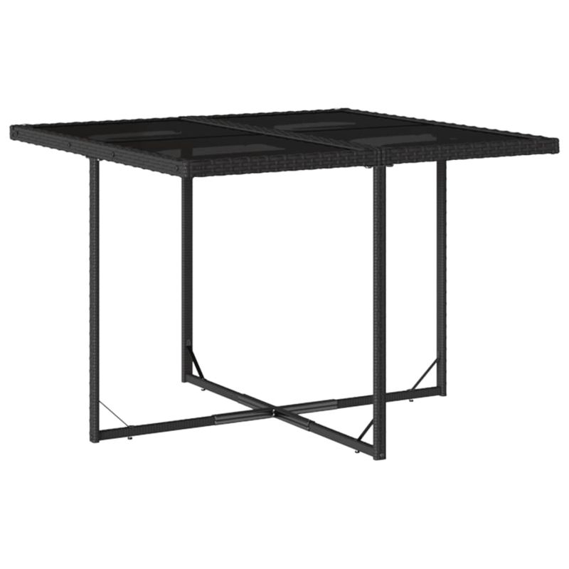 Casa si Gradina - Gradina si terasa - Mobilier exterior - Seturi mobila gradina - Set mobilier de gradina cu perne, 5 piese, negru, poliratan - Infinity.ro
