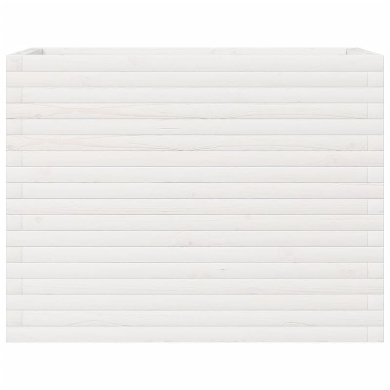 Casa si Gradina - Gradinarit si plante - Plante si ghivece - Ghivece si suporturi - Jardiniera de gradina, alb, 90x40x68,5 cm, lemn masiv de pin - Infinity.ro