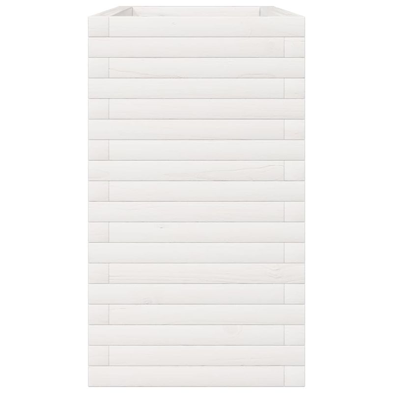 Casa si Gradina - Gradinarit si plante - Plante si ghivece - Ghivece si suporturi - Jardiniera de gradina, alb, 90x40x68,5 cm, lemn masiv de pin - Infinity.ro