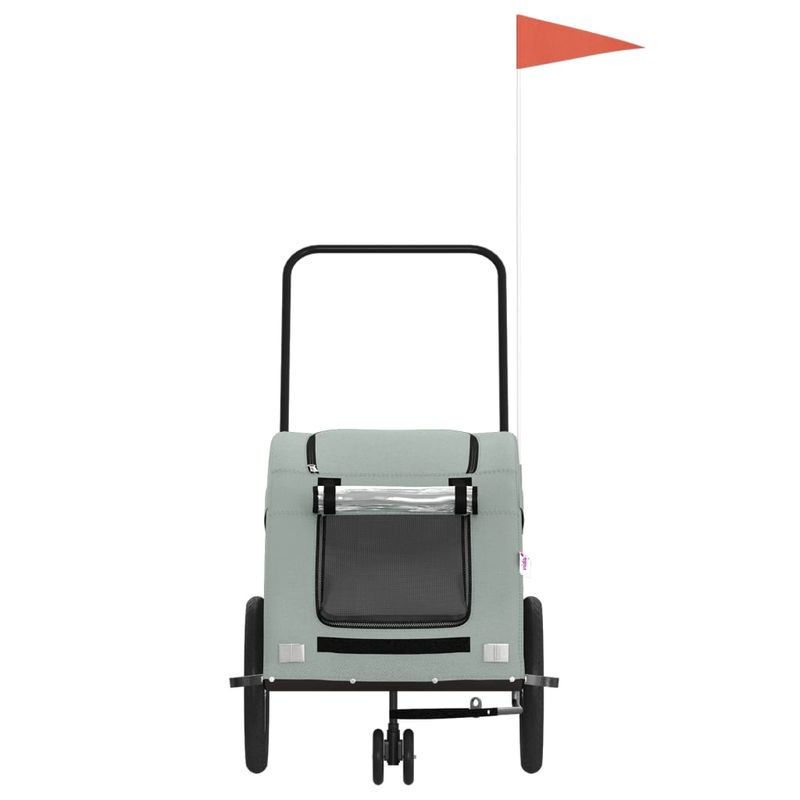 Petshop - Accesorii petshop - Culcusuri si custi - Genti si articole transport - Remorca de bicicleta animale companie, textil oxford/fier, mărime 68x137x72 cm - Infinity.ro