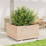 Casa si Gradina - Gradinarit si plante - Plante si ghivece - Ghivece si suporturi - Jardiniera de gradina, 90x90x49,5 cm, lemn masiv de pin - Infinity.ro