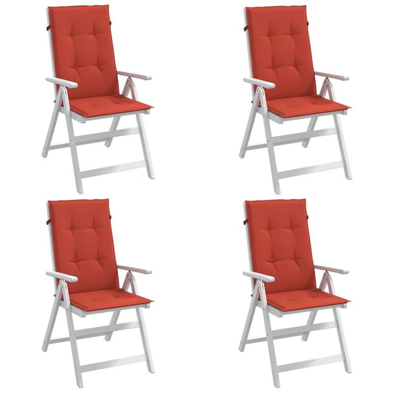 Casa si Gradina - Textile si covoare - Perne si pilote - Perne decorative - Perne scaun spatar inalt, 4 buc. melanj rosu 120x50x4 cm textil - Infinity.ro