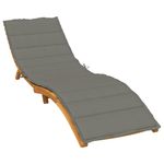 Casa si Gradina - Gradina si terasa - Mobilier exterior - Perne decorative exterior - Perna de sezlong, melanj gri inchis, 200x50x4 cm textil - Infinity.ro