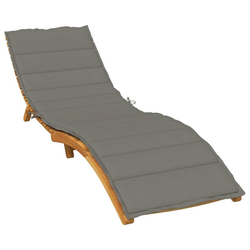 Casa si Gradina - Gradina si terasa - Mobilier exterior - Perne decorative exterior - Perna de sezlong, melanj gri inchis, 200x50x4 cm textil - Infinity.ro