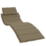 Casa si Gradina - Gradina si terasa - Mobilier exterior - Perne decorative exterior - Perna de sezlong, melanj gri taupe, 186x58x3 cm textil - Infinity.ro