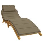 Casa si Gradina - Gradina si terasa - Mobilier exterior - Perne decorative exterior - Perna de sezlong, melanj gri taupe, 186x58x3 cm textil - Infinity.ro