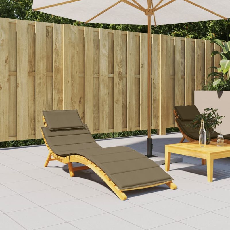 Casa si Gradina - Gradina si terasa - Mobilier exterior - Perne decorative exterior - Perna de sezlong, melanj gri taupe, 186x58x3 cm textil - Infinity.ro