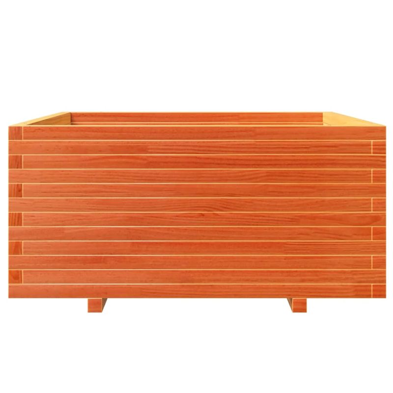 Casa si Gradina - Gradinarit si plante - Plante si ghivece - Ghivece si suporturi - Jardiniera gradina maro ceruit, 100x100x49,5 cm, lemn masiv pin - Infinity.ro