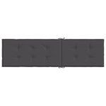 Casa si Gradina - Gradina si terasa - Mobilier exterior - Perne decorative exterior - Perna de sezlong, melanj antracit, (75+105)x 50x3 cm textil - Infinity.ro