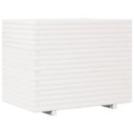 Casa si Gradina - Gradinarit si plante - Plante si ghivece - Ghivece si suporturi - Jardiniera de gradina, alb, 90x60x72,5 cm, lemn masiv de pin - Infinity.ro