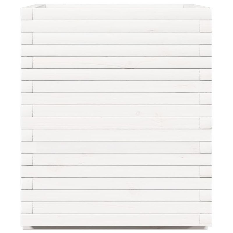 Casa si Gradina - Gradinarit si plante - Plante si ghivece - Ghivece si suporturi - Jardiniera de gradina, alb, 90x60x72,5 cm, lemn masiv de pin - Infinity.ro