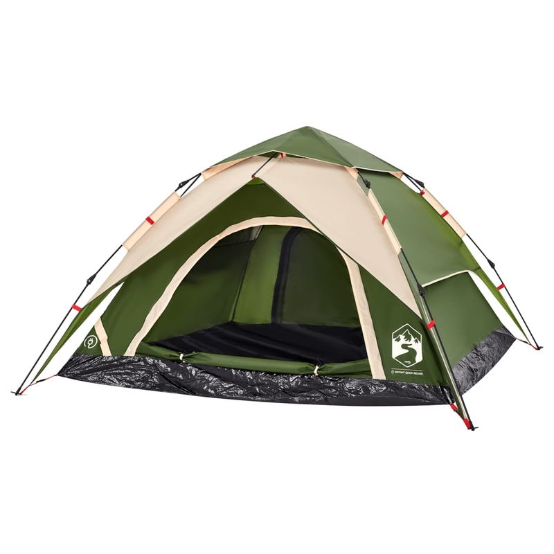 Sport si Outdoor - Camping - Corturi camping - Cort de camping cupola 4 persoane, setare rapida, verde - Infinity.ro