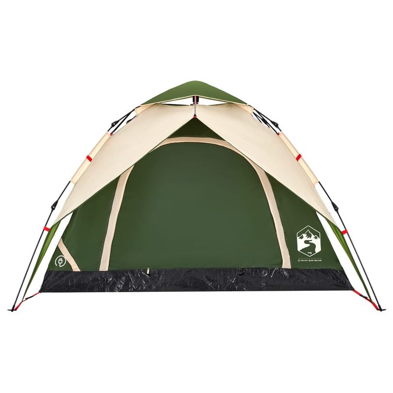 Sport si Outdoor - Camping - Corturi camping - Cort de camping cupola 4 persoane, setare rapida, verde - Infinity.ro