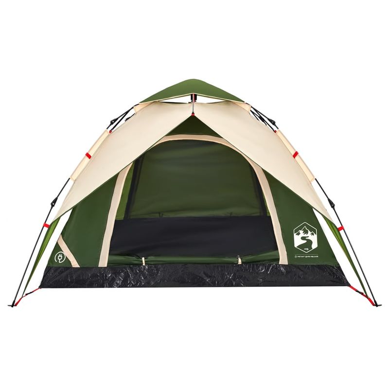 Sport si Outdoor - Camping - Corturi camping - Cort de camping cupola 4 persoane, setare rapida, verde - Infinity.ro