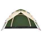 Sport si Outdoor - Camping - Corturi camping - Cort de camping cupola 4 persoane, setare rapida, verde - Infinity.ro