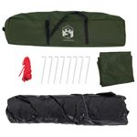 Sport si Outdoor - Camping - Corturi camping - Cort de camping cupola 4 persoane, setare rapida, verde - Infinity.ro