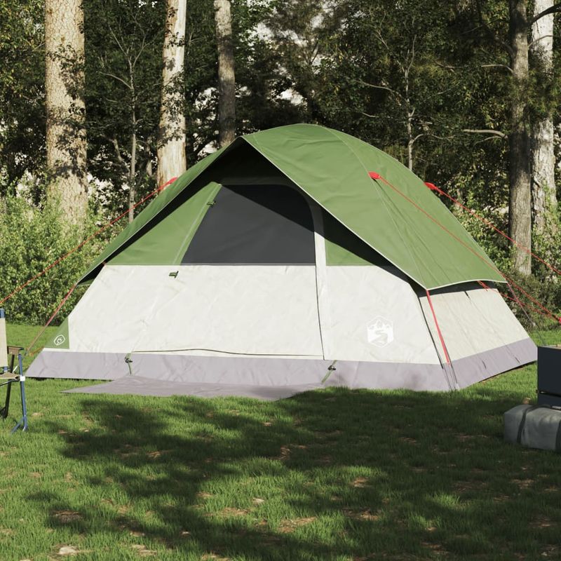 Sport si Outdoor - Camping - Corturi camping - Cort de camping cupola pentru 6 persoane, verde, impermeabil - Infinity.ro