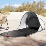 Sport si Outdoor - Camping - Corturi camping - Cort de plaja pop-up, gri, impermeabil - Infinity.ro
