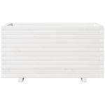 Casa si Gradina - Gradinarit si plante - Plante si ghivece - Ghivece si suporturi - Jardiniera de gradina, alb, 90x40x49,5 cm, lemn masiv de pin - Infinity.ro