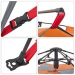 Sport si Outdoor - Camping - Corturi camping - Cort camping cupola 4 persoane, gri/portocaliu, setare rapida - Infinity.ro