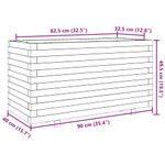 Casa si Gradina - Gradinarit si plante - Plante si ghivece - Ghivece si suporturi - Jardiniera de gradina, alb, 90x40x49,5 cm, lemn masiv de pin - Infinity.ro