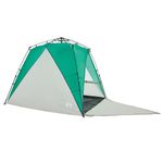 Sport si Outdoor - Camping - Corturi camping - Cort camping 4 persoane verde marin impermeabil setare rapida - Infinity.ro