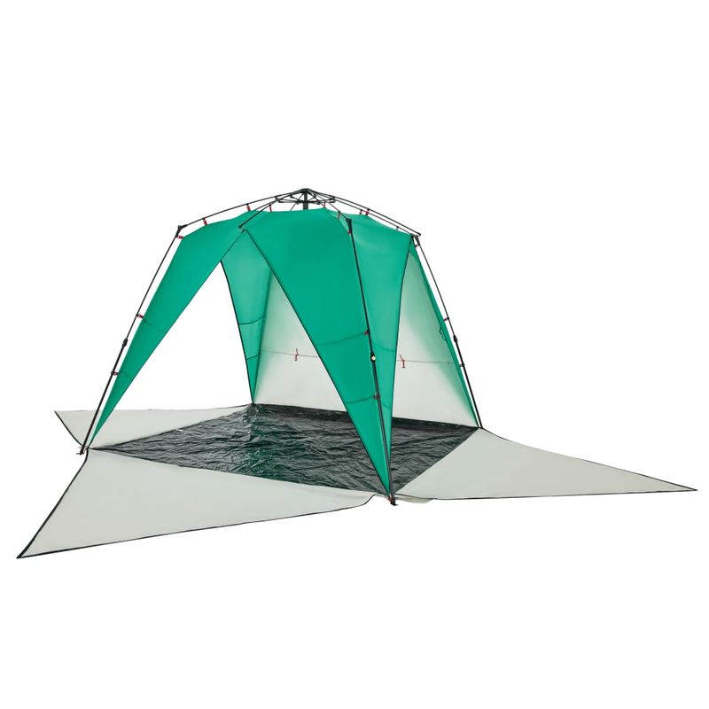 Sport si Outdoor - Camping - Corturi camping - Cort camping 4 persoane verde marin impermeabil setare rapida - Infinity.ro