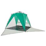 Sport si Outdoor - Camping - Corturi camping - Cort camping 4 persoane verde marin impermeabil setare rapida - Infinity.ro