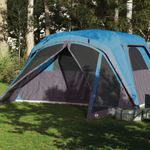 Sport si Outdoor - Camping - Corturi camping - Cort de familie cu veranda 6 persoane, albastru, impermeabil - Infinity.ro