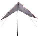 Sport si Outdoor - Camping - Copertine si adaposturi - Prelata de camping gri/portocaliu, 430x380x210 cm, impermeabila, material oxford - Infinity.ro