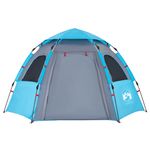 Sport si Outdoor - Camping - Corturi camping - Cort de camping cabana 4 persoane albastru cu eliberare rapida - Infinity.ro