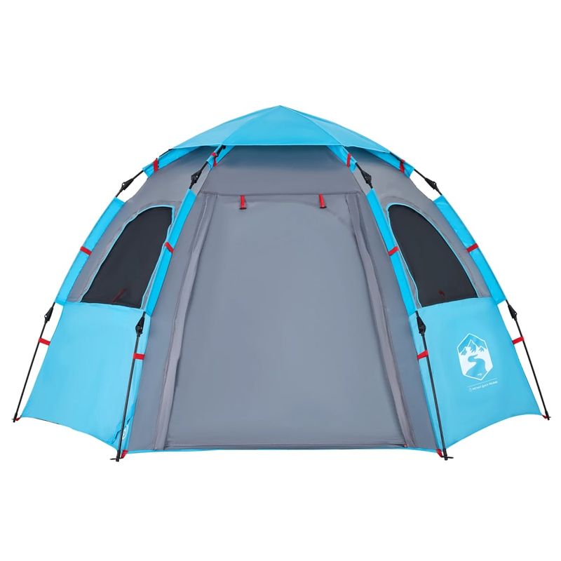 Sport si Outdoor - Camping - Corturi camping - Cort de camping cabana 4 persoane albastru cu eliberare rapida - Infinity.ro