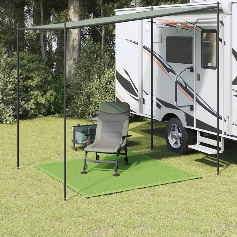 Sport si Outdoor - Camping - Accesorii corturi - Covor pentru cort, verde deschis, 250x250 cm, HDPE - Infinity.ro