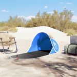 Sport si Outdoor - Camping - Corturi camping - Cort de plaja pop-up, albastru azur, rezistent la apa - Infinity.ro